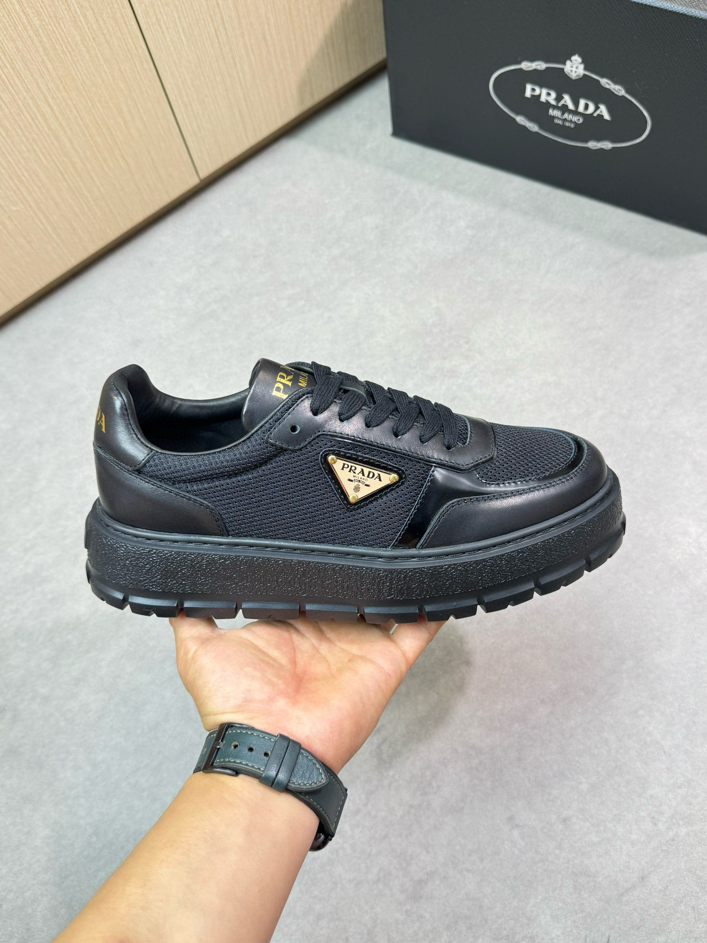 프라다 남자 스니커즈 신발 운동화