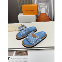 루이비통 남여 공용 슬리퍼 4cm