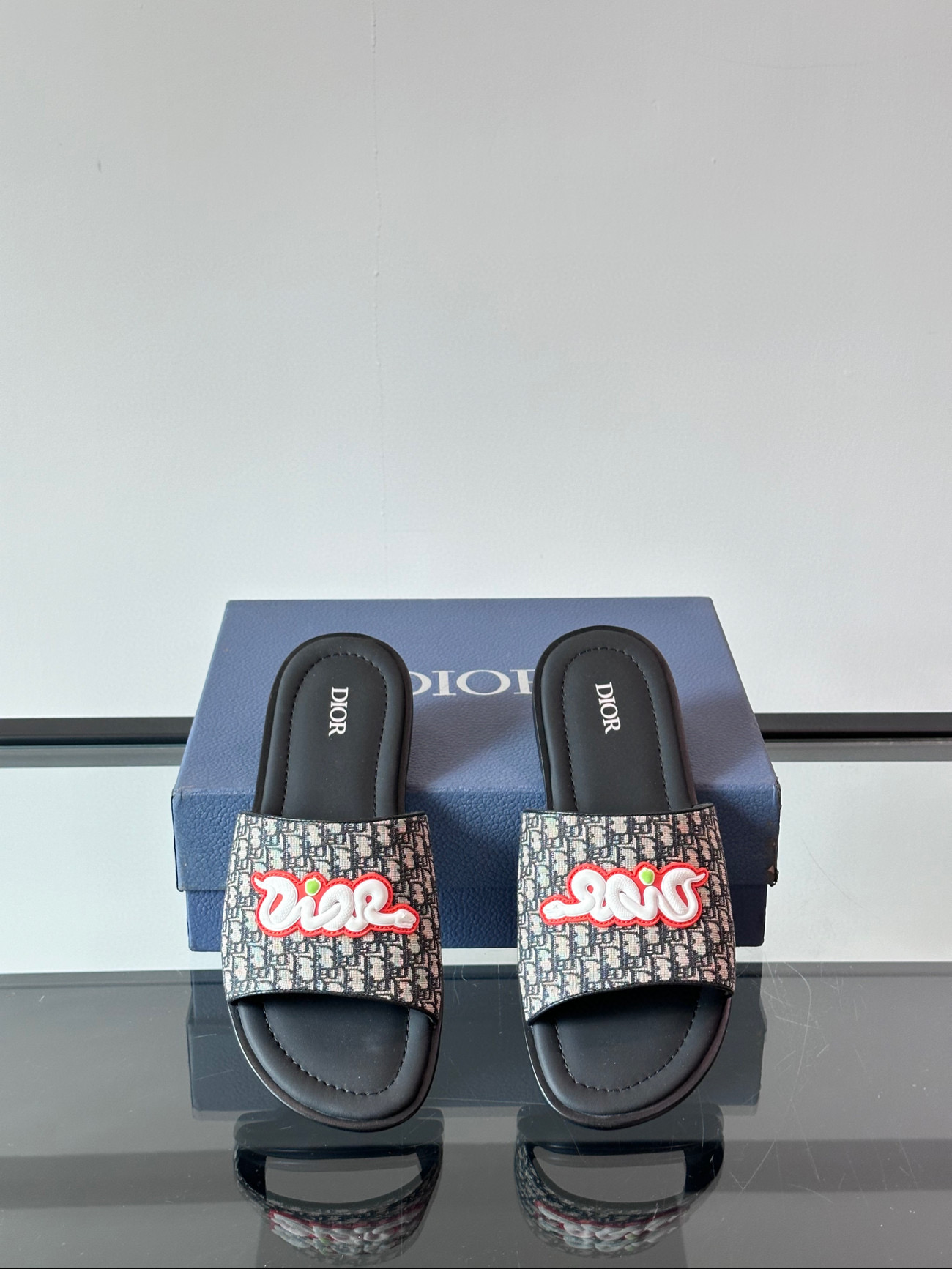 디올 남자 슬리퍼