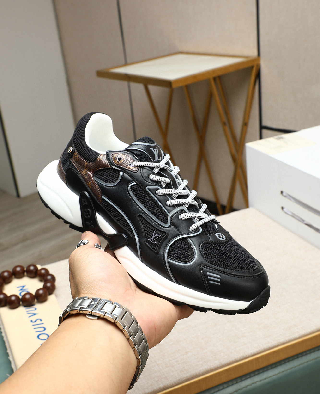 루이비통 3.5cm 남녀공용 신발 운동화 스니커즈