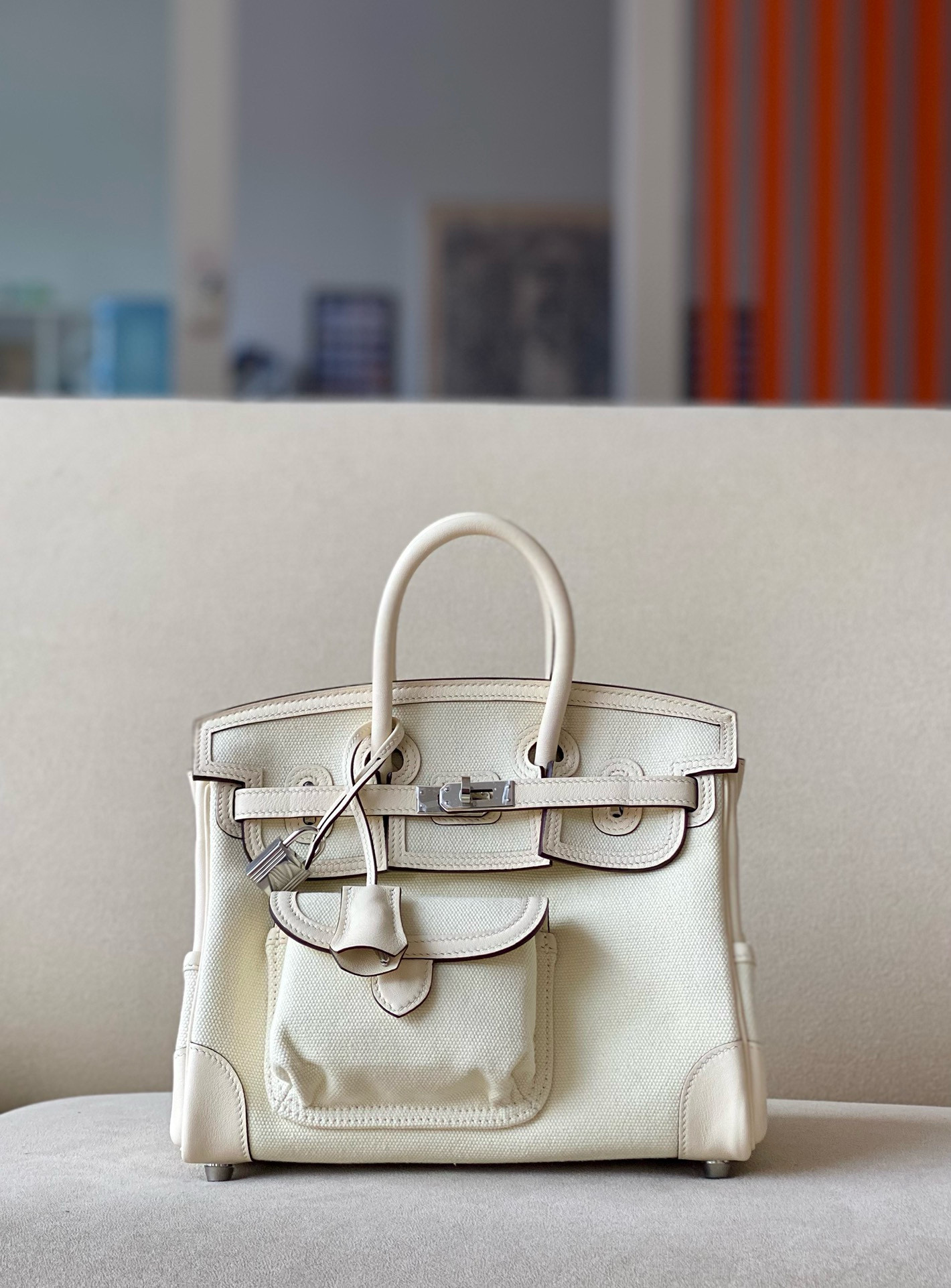 에르메스 25 버킨 카고 남녀공용가방