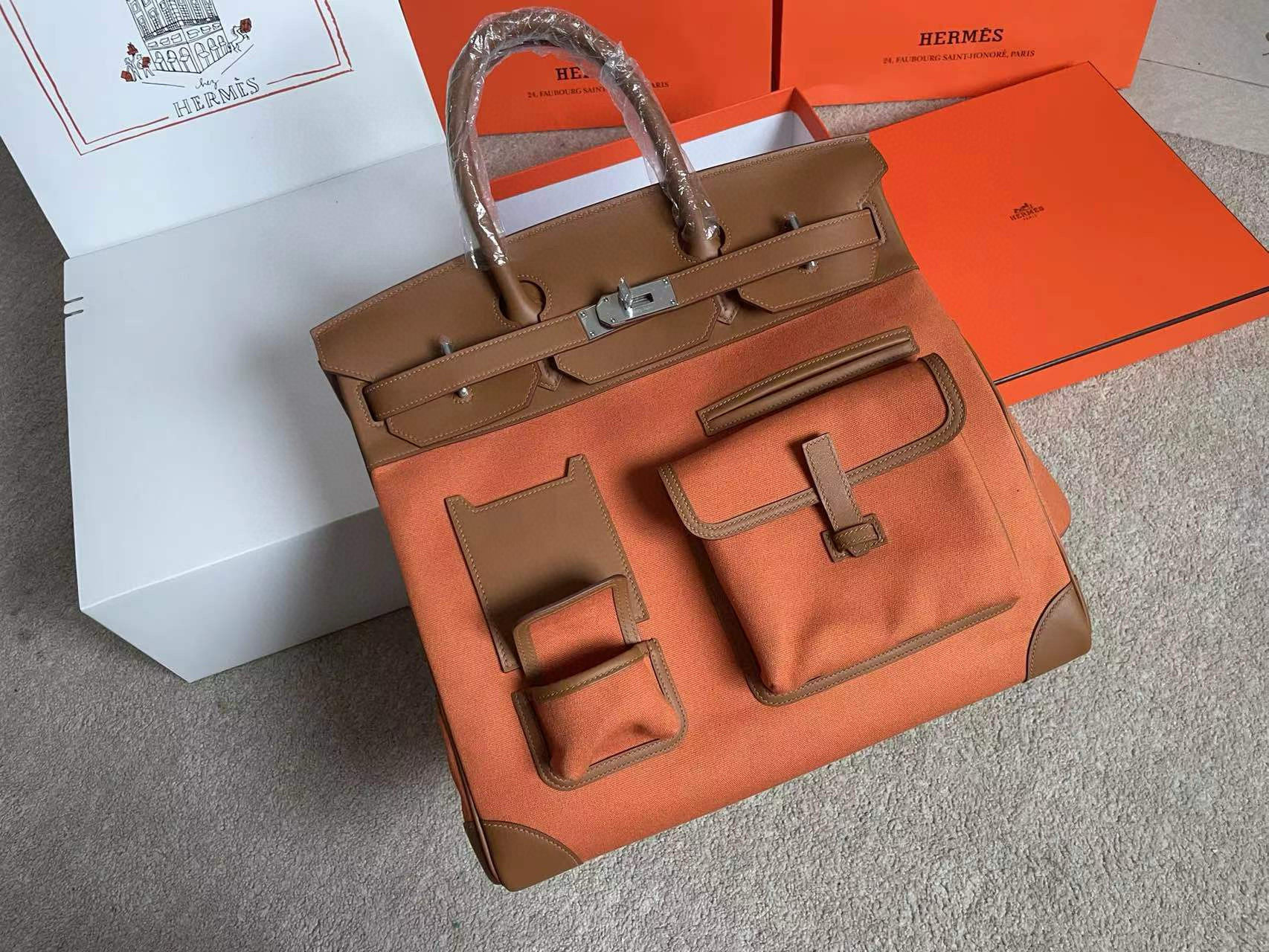 에르메스 HAC 카고 버킨 40 토트백 여행가방