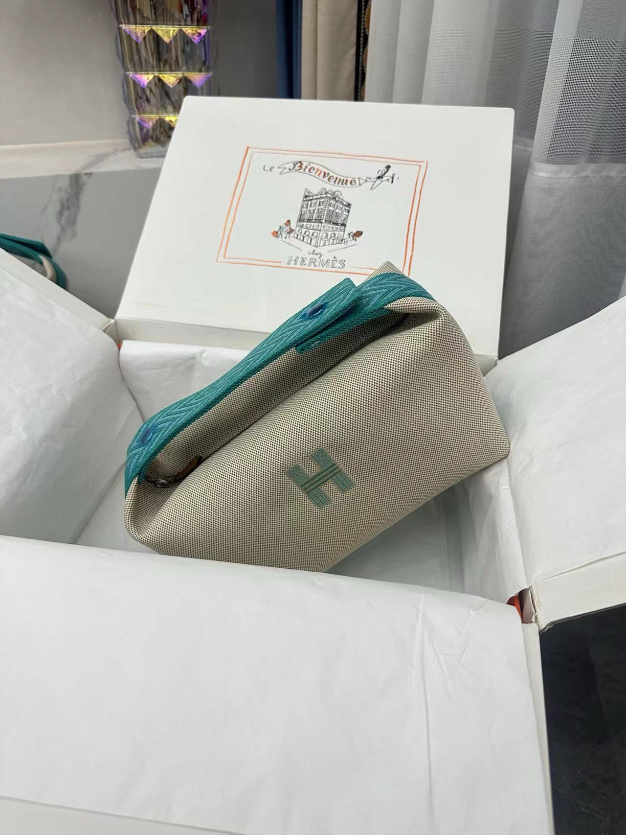 에르메스 브리드 어 브랙 파우치가방