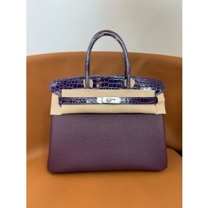 에르메스 5컬러 터치 버킨백 30 토고가죽 악어가죽 여자가방