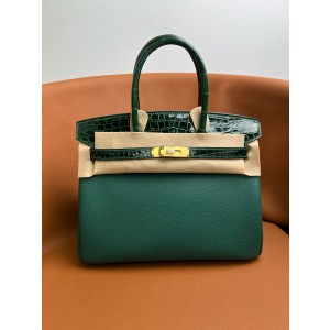 에르메스 5컬러 터치 버킨백 30 토고가죽 악어가죽 여자가방