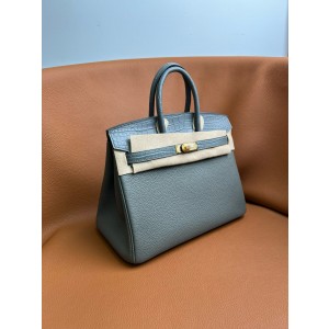 에르메스 5컬러 터치 버킨백 25 토고가죽 악어가죽 여자가방