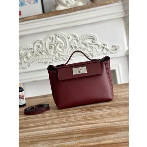 에르메스 켈리 미니 2424 에버컬러가죽/스위프트가죽 여자가방