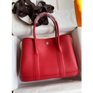 에르메스 가든파티 30 클레망스가죽 여자가방