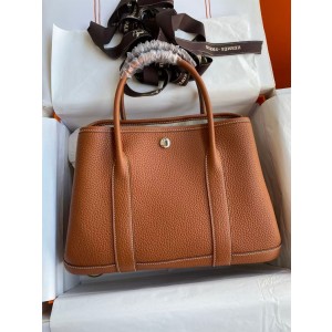 에르메스 가든파티 30 클레망스가죽 여자가방