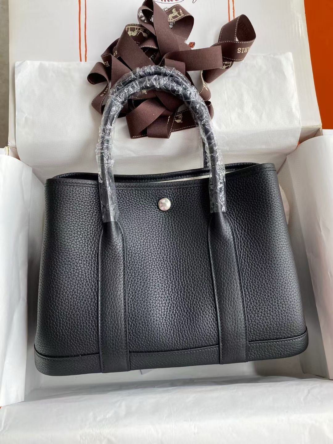 에르메스 가든파티 30 클레망스가죽 여자가방