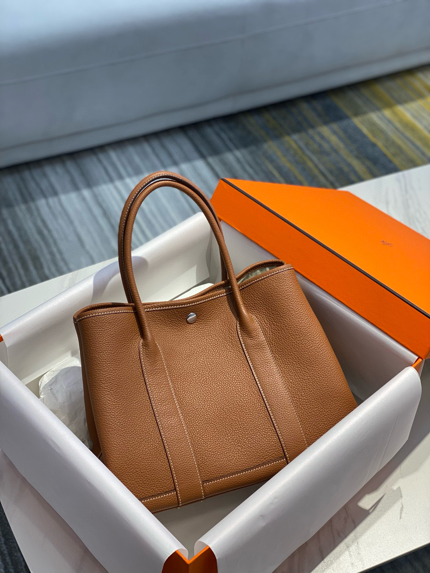 에르메스 가든파티 36cm 토고가죽 여자가방