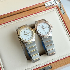 오메가 2컬러 미러급 남자시계