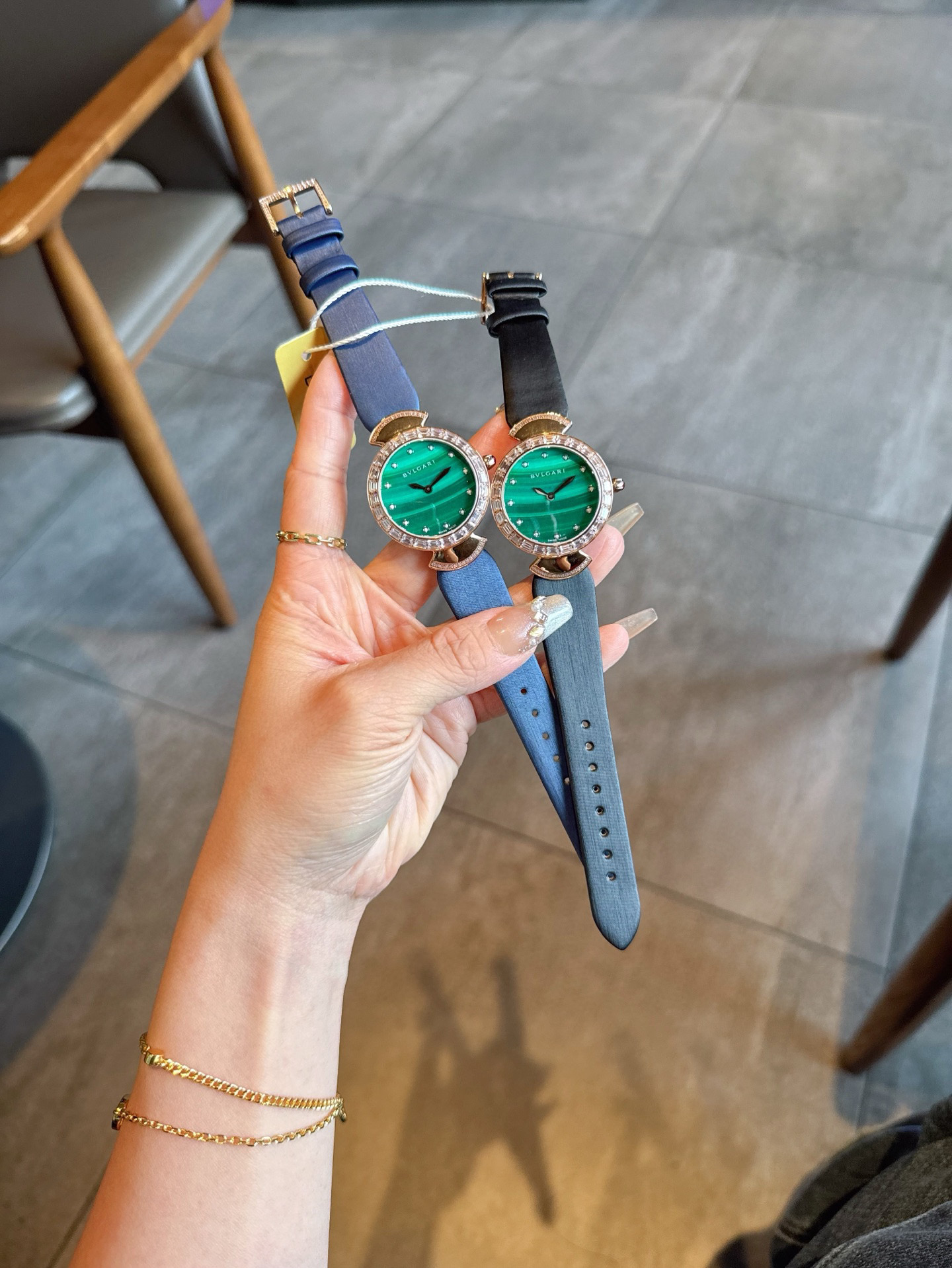 불가리 2칼라 A급 여자 시계