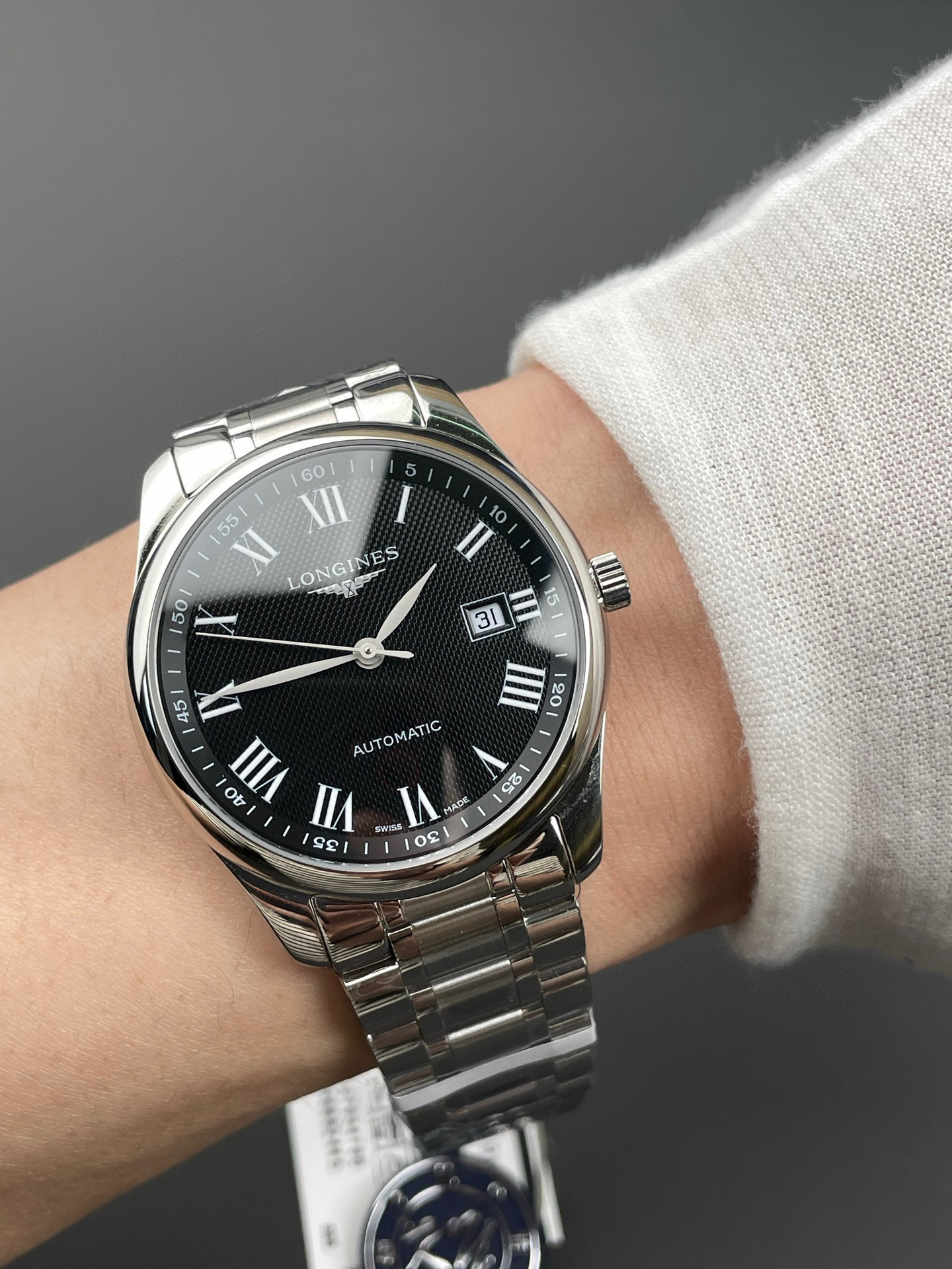 론진 미러급 남자 시계