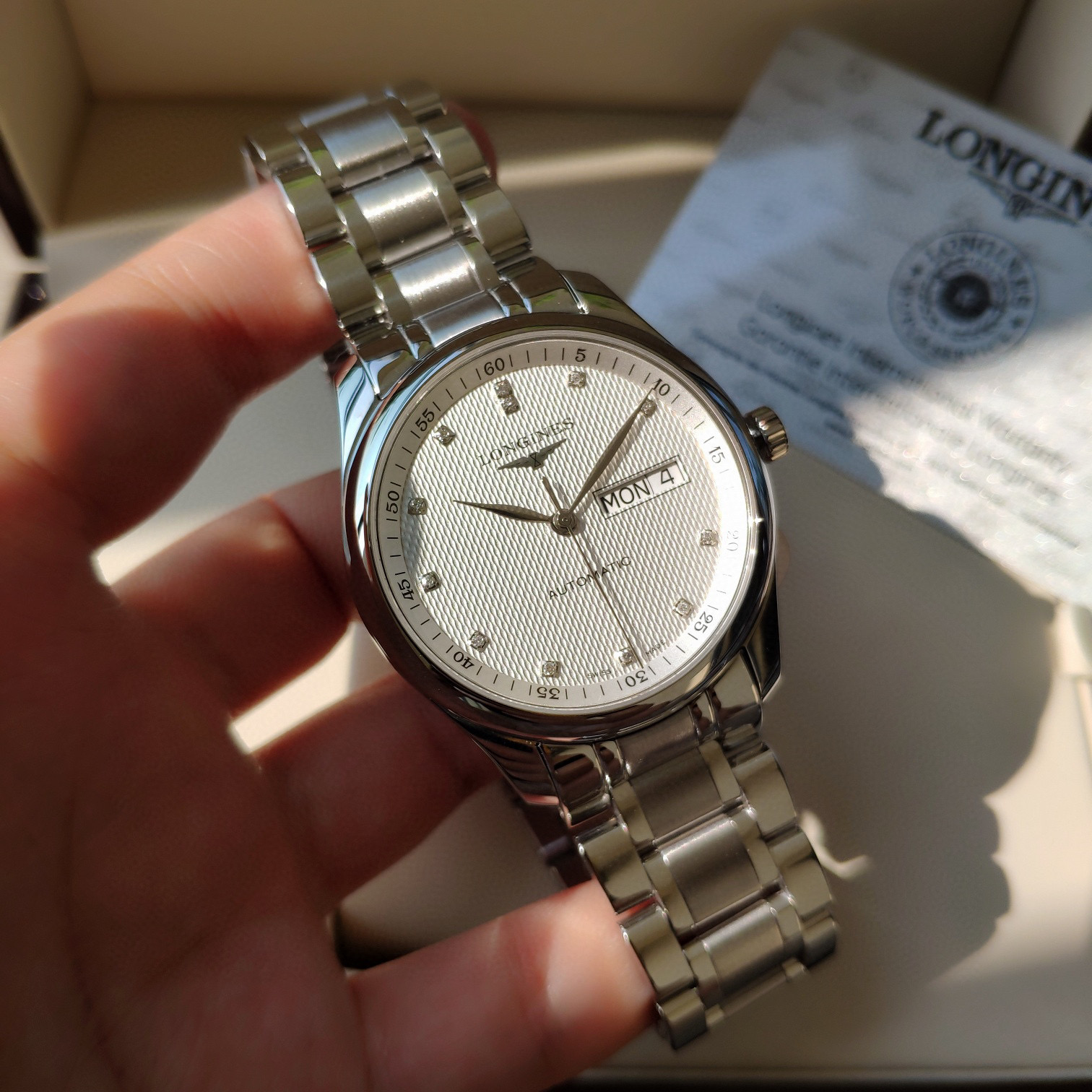 론진  미러급 남자 시계