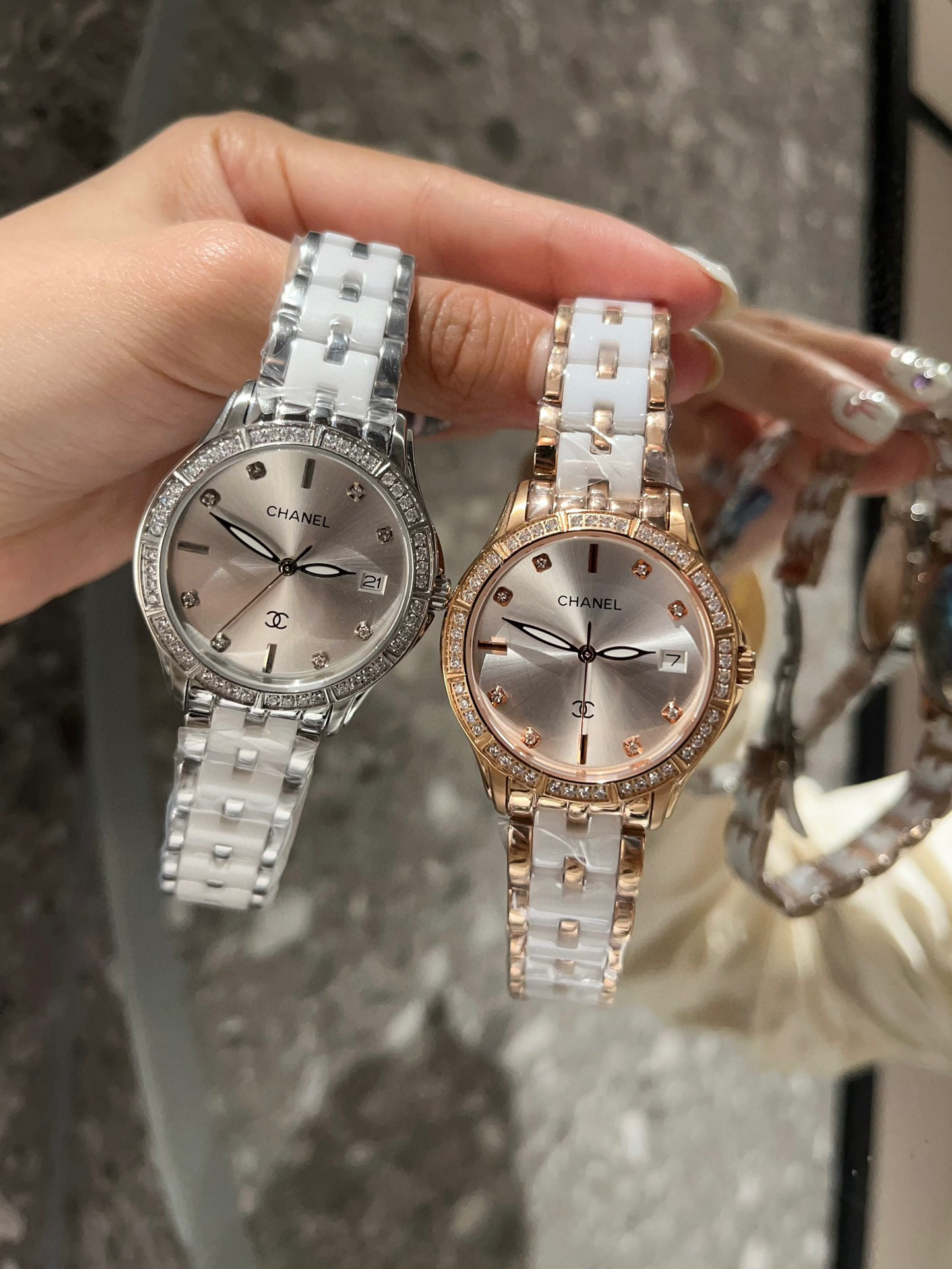 샤넬 2칼라 A급 여자 시계