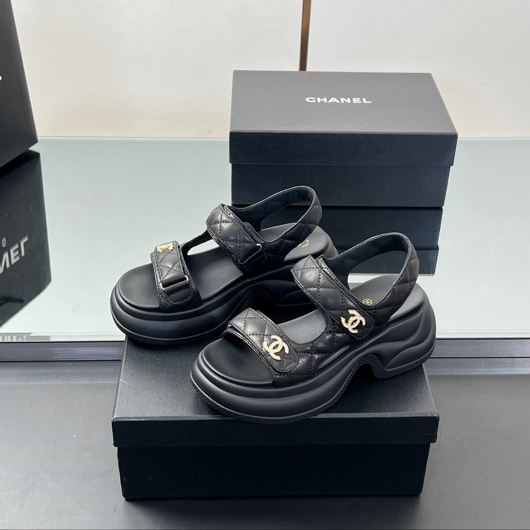 샤넬 여자 샌들