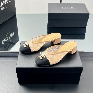 샤넬 4cm 여자 슬리퍼