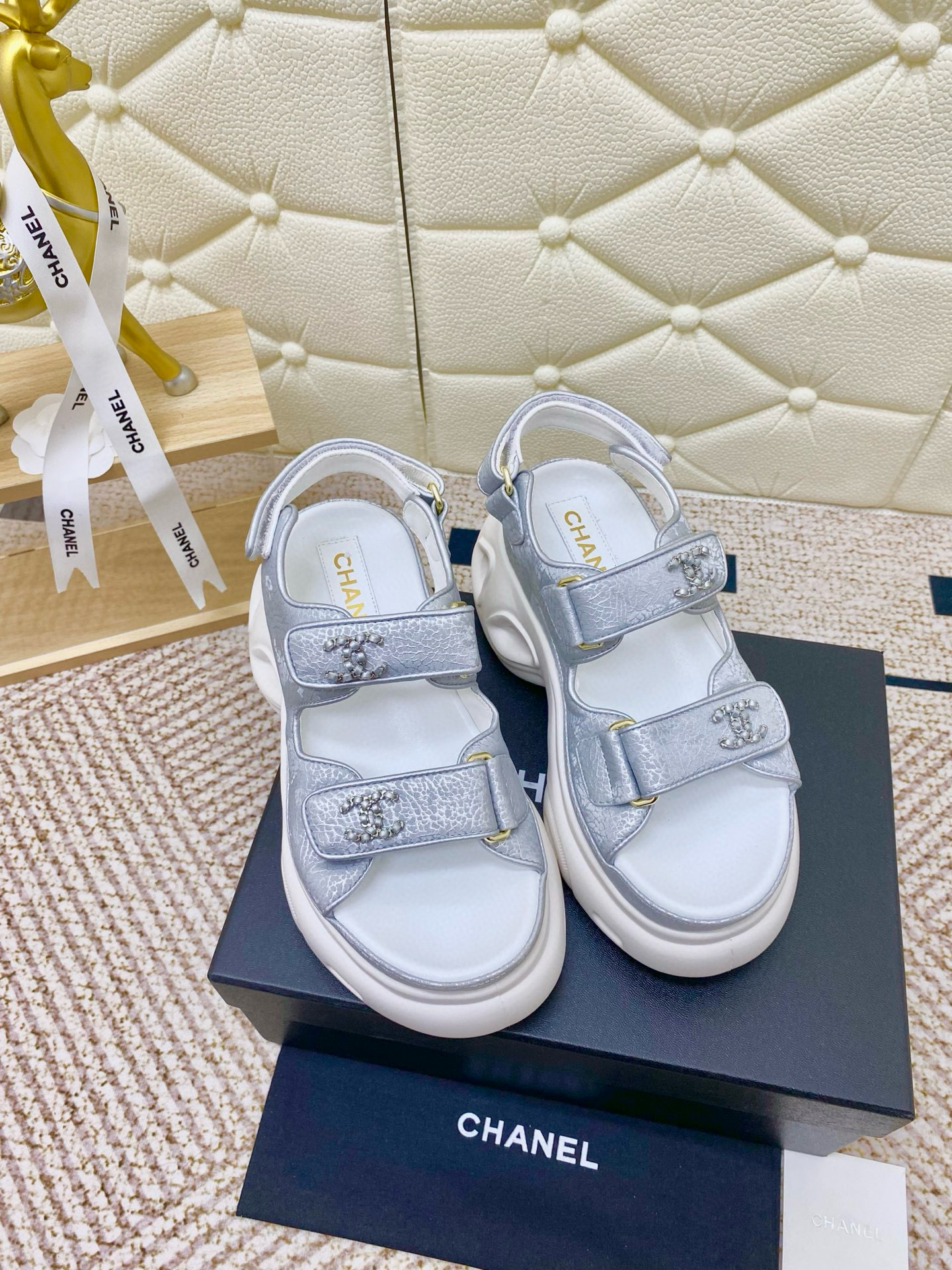 샤넬 여자 샌들