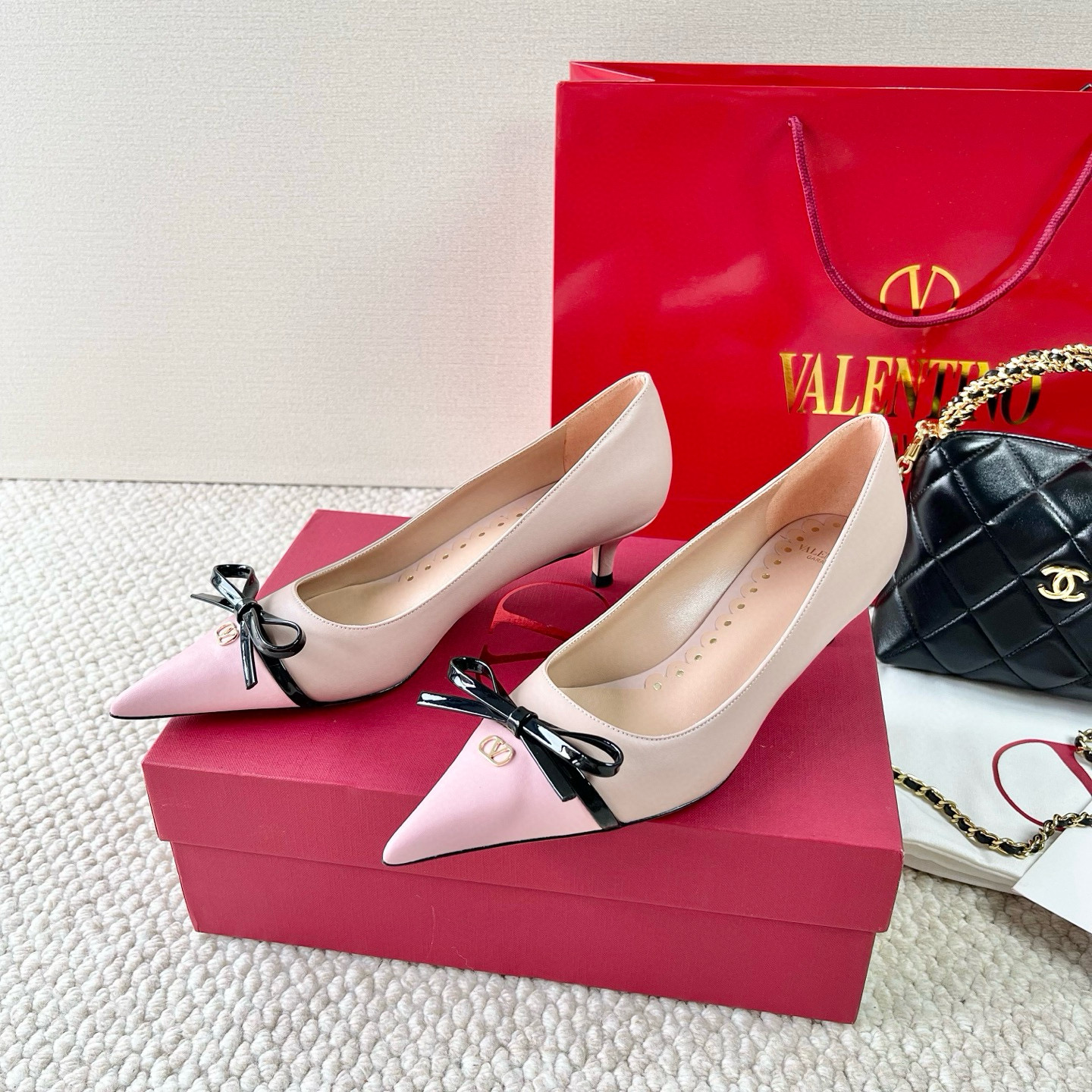 발렌티노 4cm,8cm 여자 신발 구두
