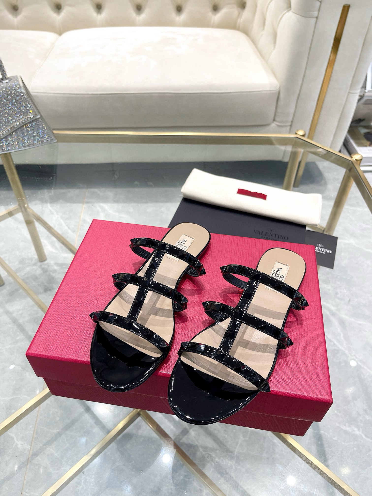 발렌티노 여자 슬리퍼