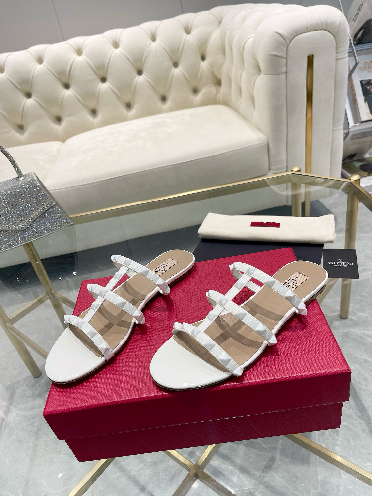 발렌티노 여자 슬리퍼