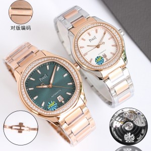 피아제 TW공장 미러급 남여커플시계