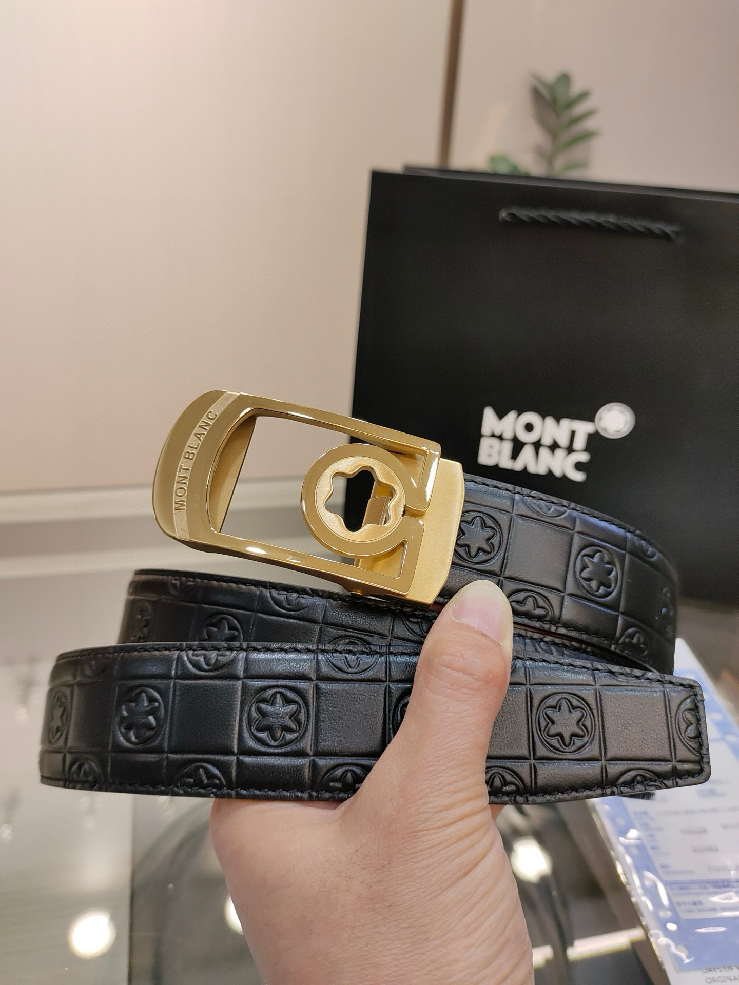 몽블랑 남자 벨트