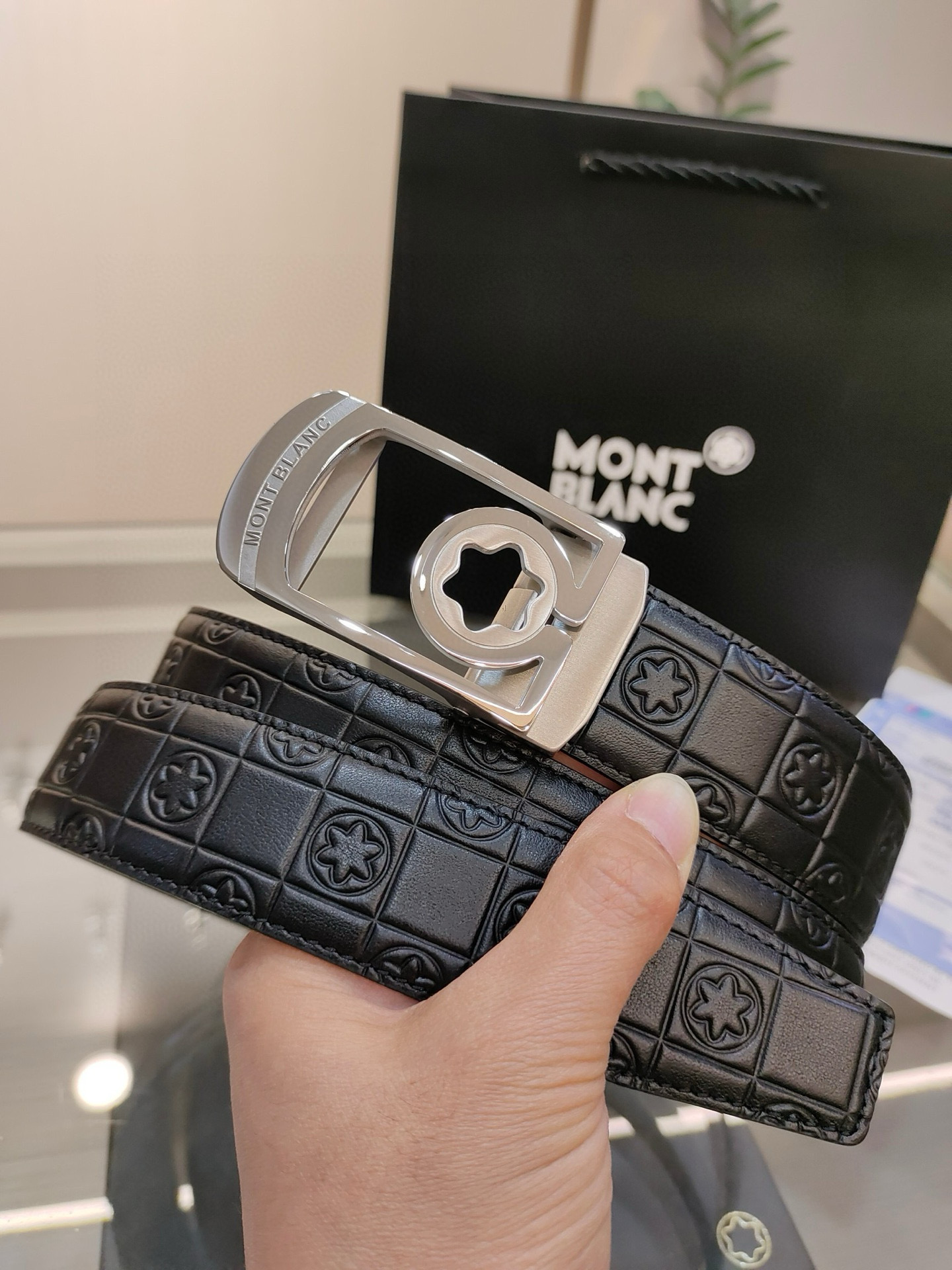 몽블랑 남자 벨트