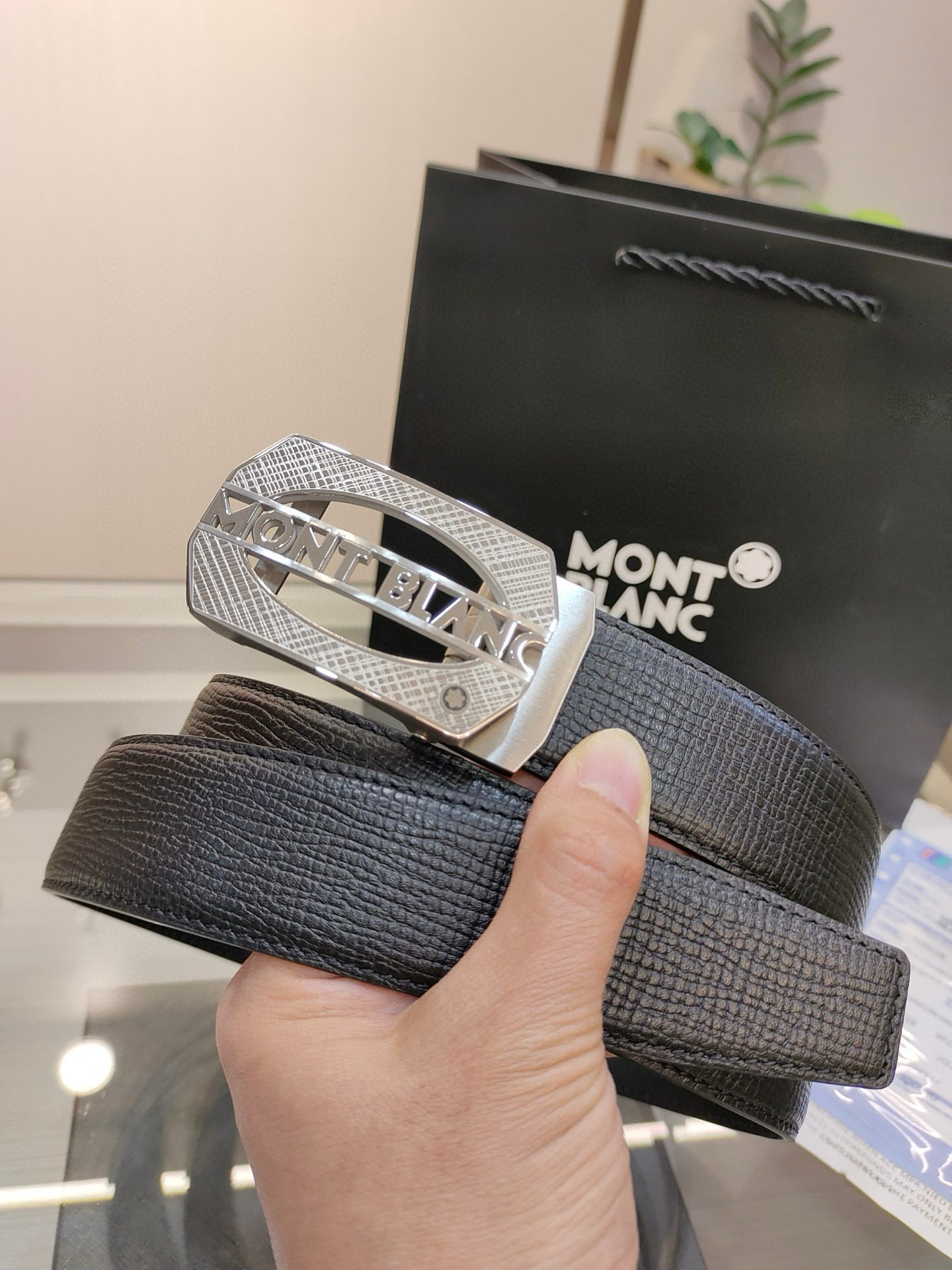 몽블랑 남자 벨트