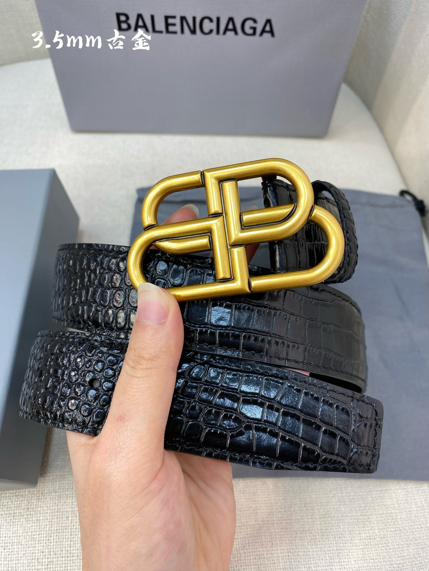 발렌시아가 남자 벨트