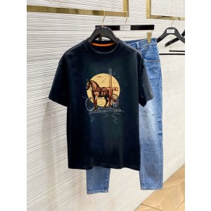 에르메스 2컬러 남자 반팔티