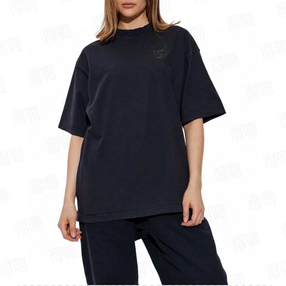 발렌시아가 남녀공용 반팔티