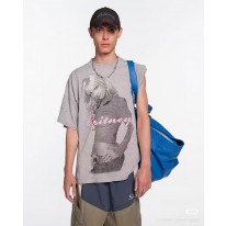 발렌시아가 남녀공용 반팔티