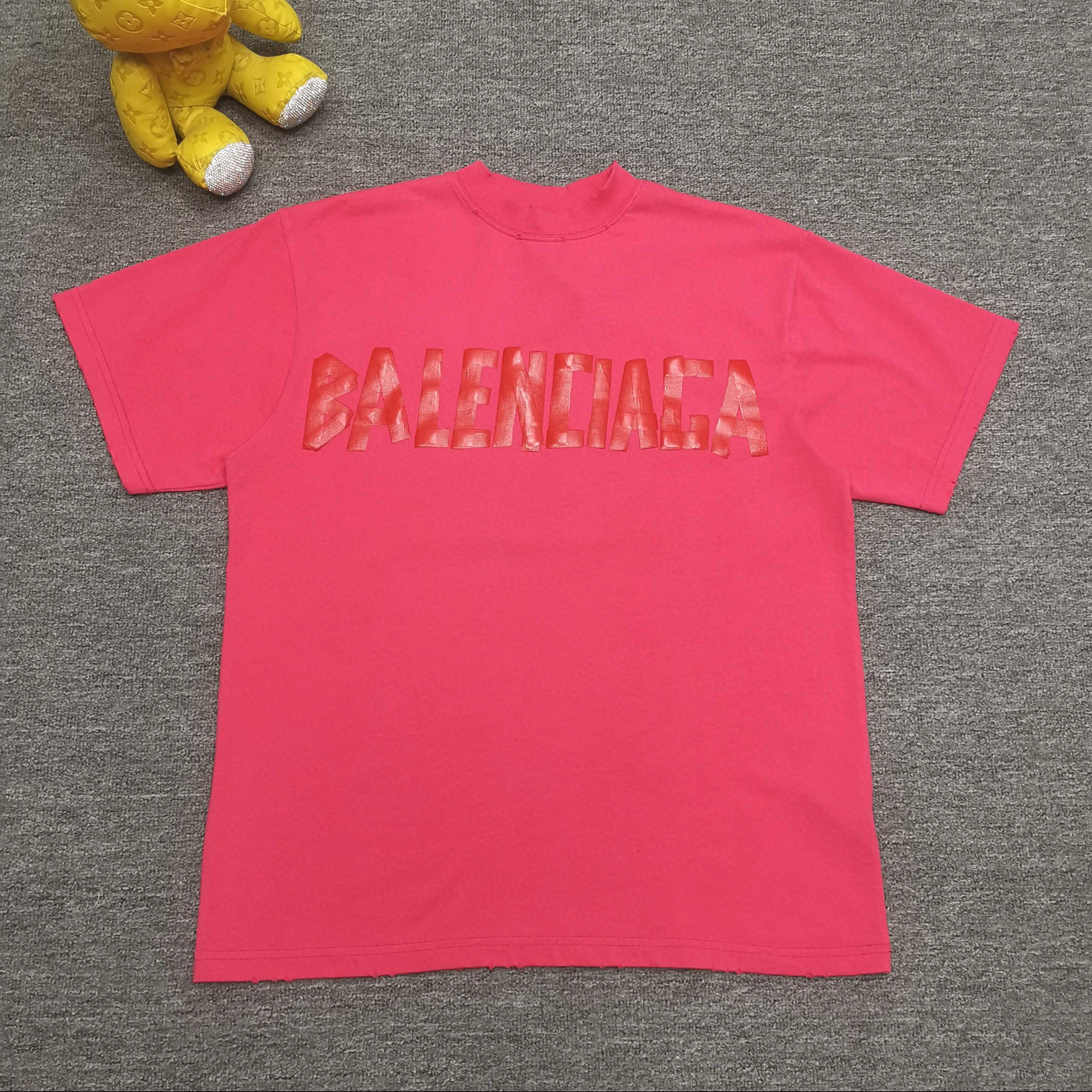 발렌시아가 남녀공용 반팔티