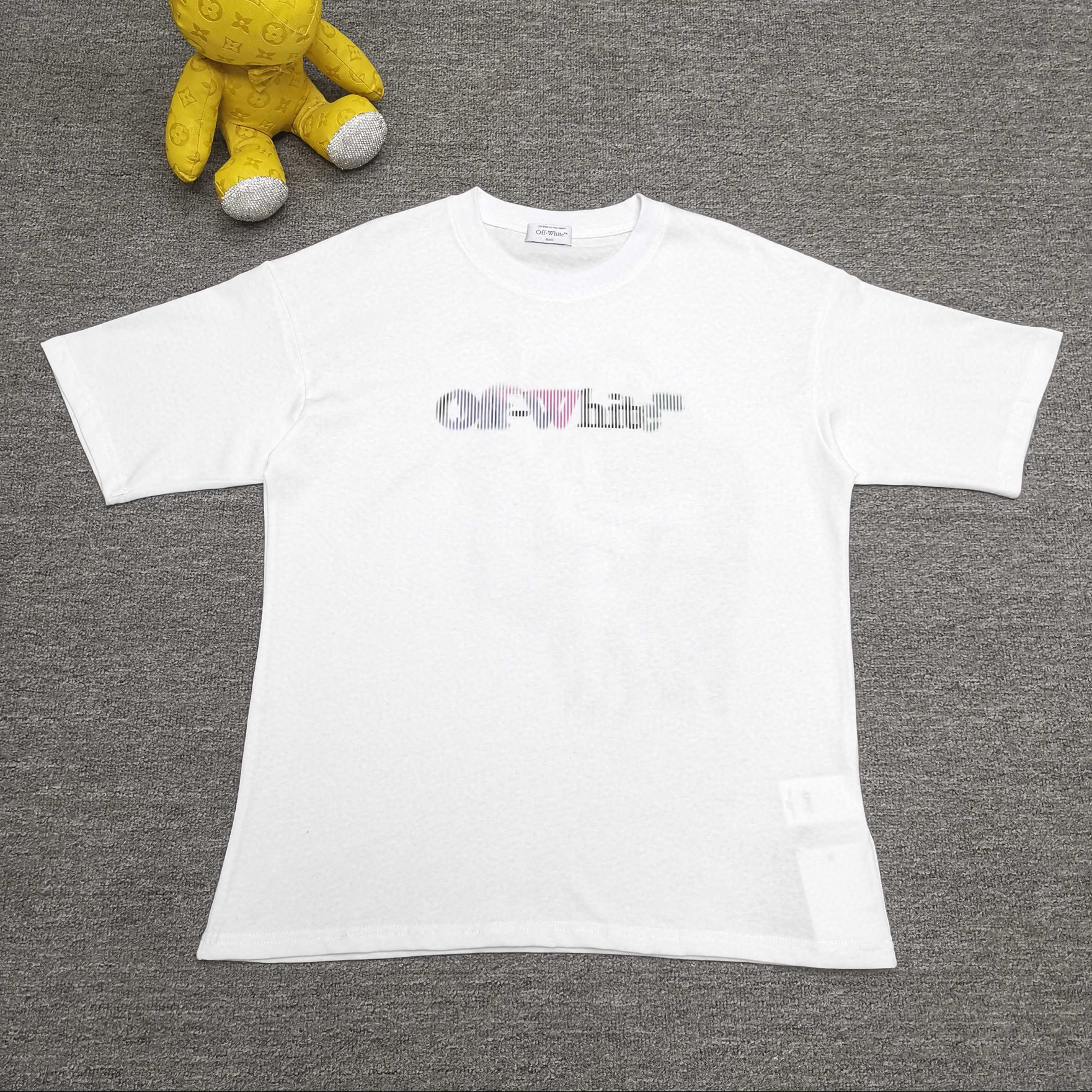 오프화이트 남녀공용 반팔티