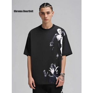 오프화이트 남녀공용 반팔티