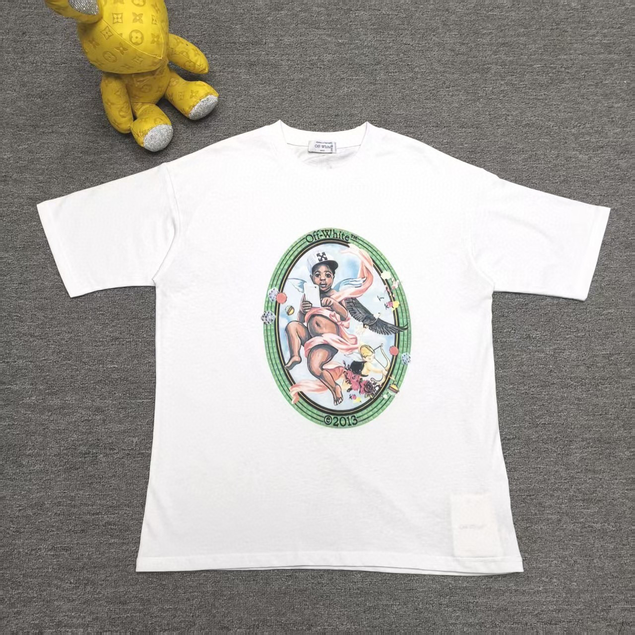 오프화이트 남녀공용 반팔티