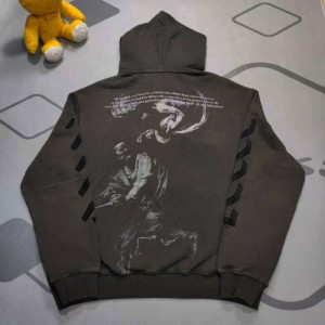 오프화이트 남녀공용 후드티 맨투맨