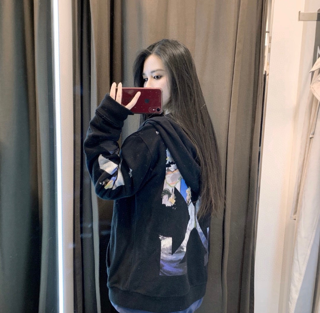 오프화이트 남녀공용 후드티 맨투맨