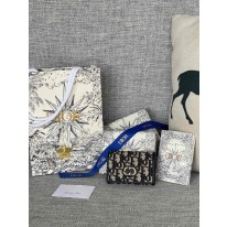 디올 S5132UWHC_M30G 여자 카드지갑 머니클립