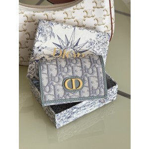 디올 S5132UWHC_M30G 여자 카드지갑 머니클립