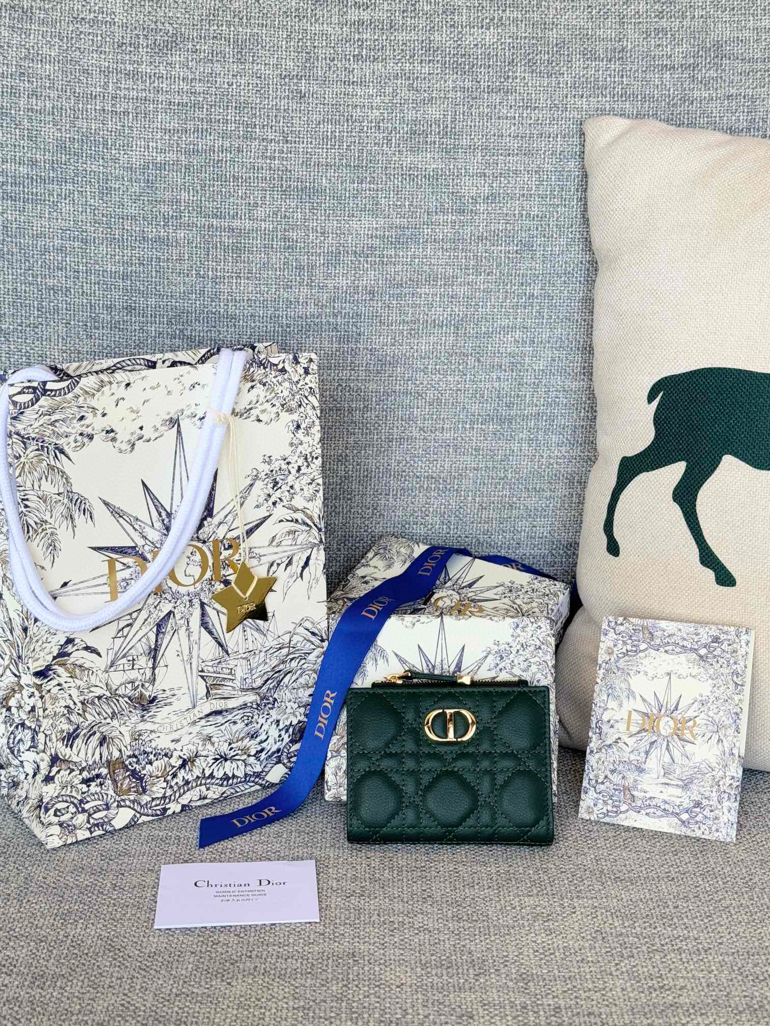 디올 S5173UBHZ_M928 여자 카드지갑 머니클립