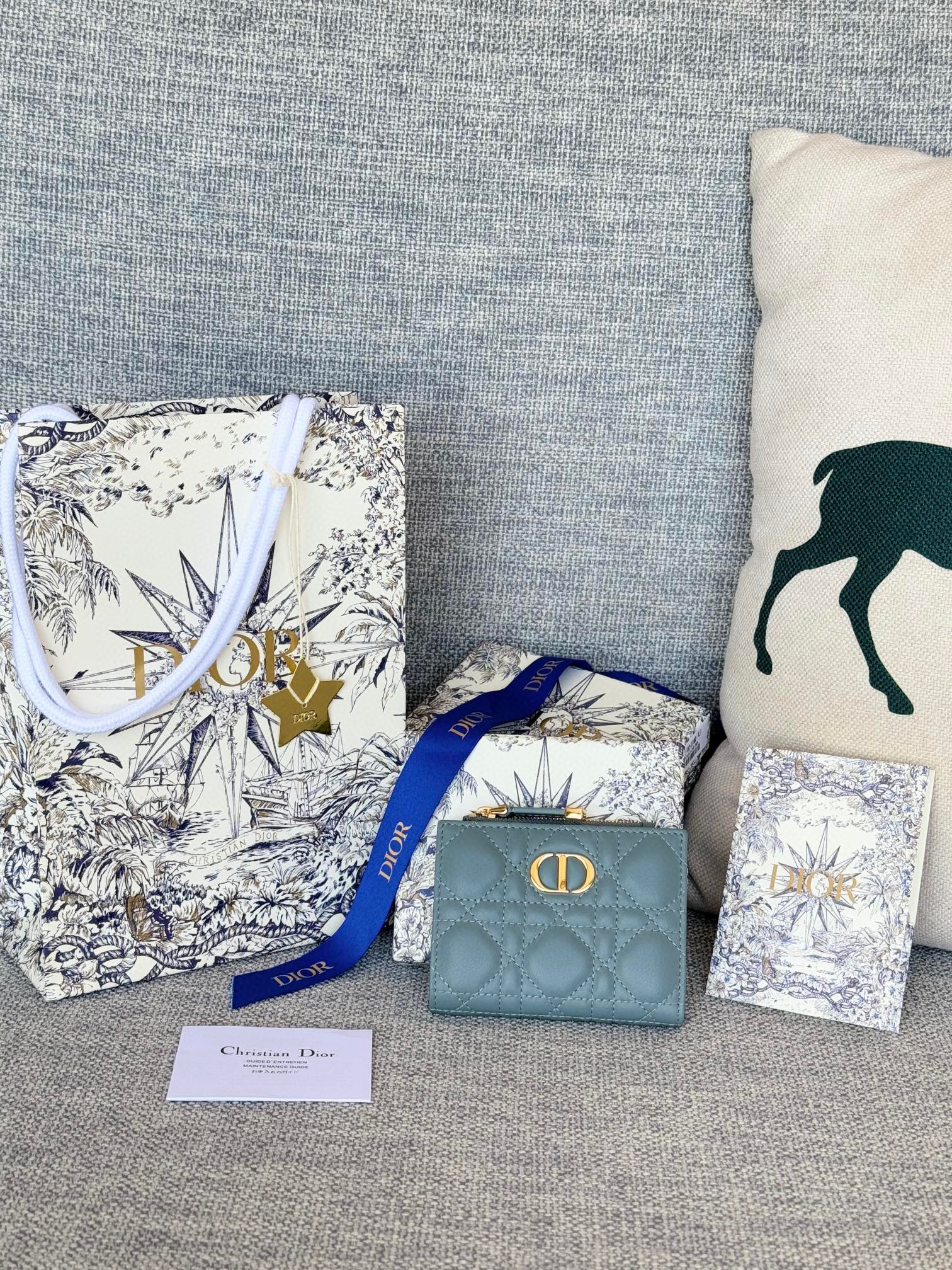 디올 S5173UBHZ_M928 여자 카드지갑 머니클립