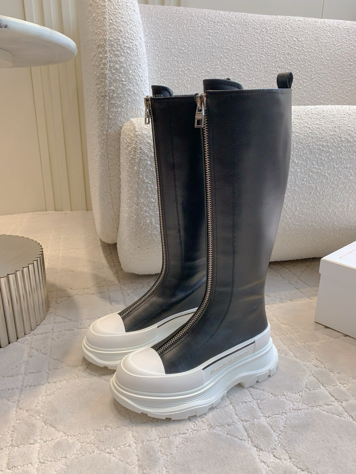 알렉산더 맥퀸 4.5CM 여자 부츠