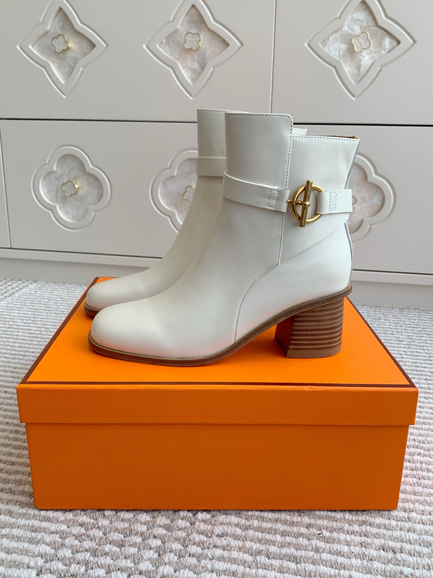 에르메스 5CM 여자 부츠