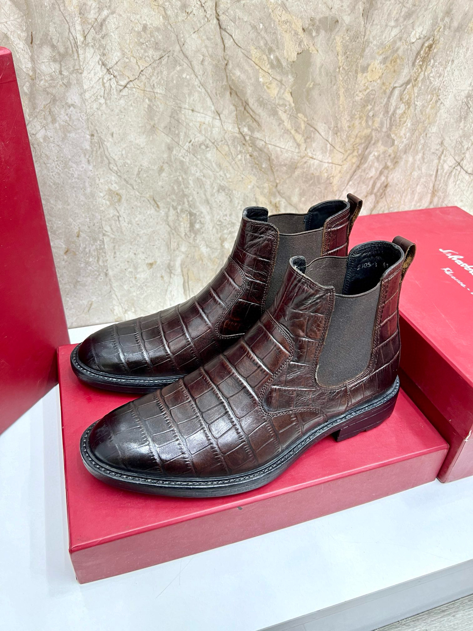 살바토레 페라가모 남자 부츠