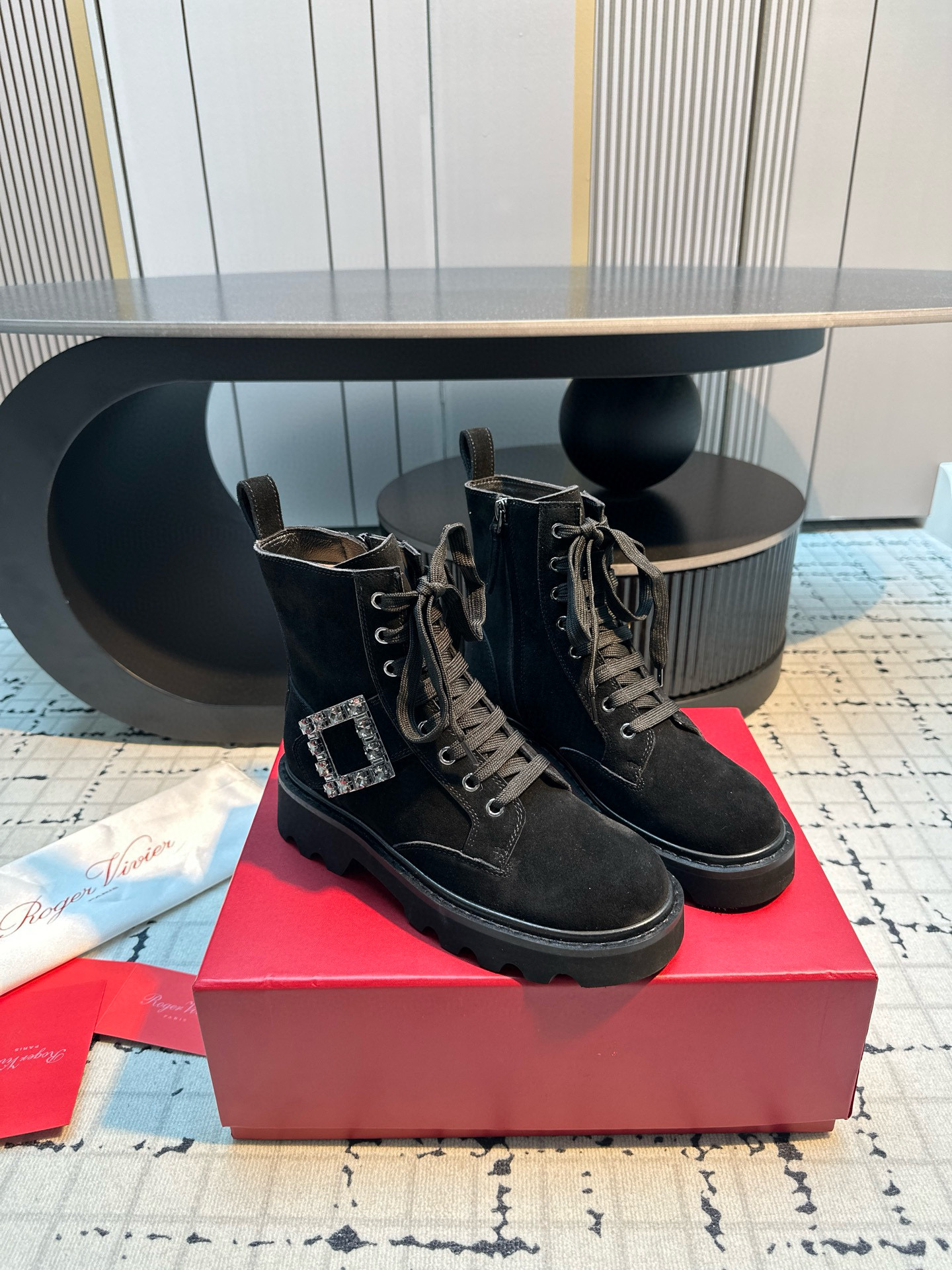 로저비비에 4.5CM 여자 부츠