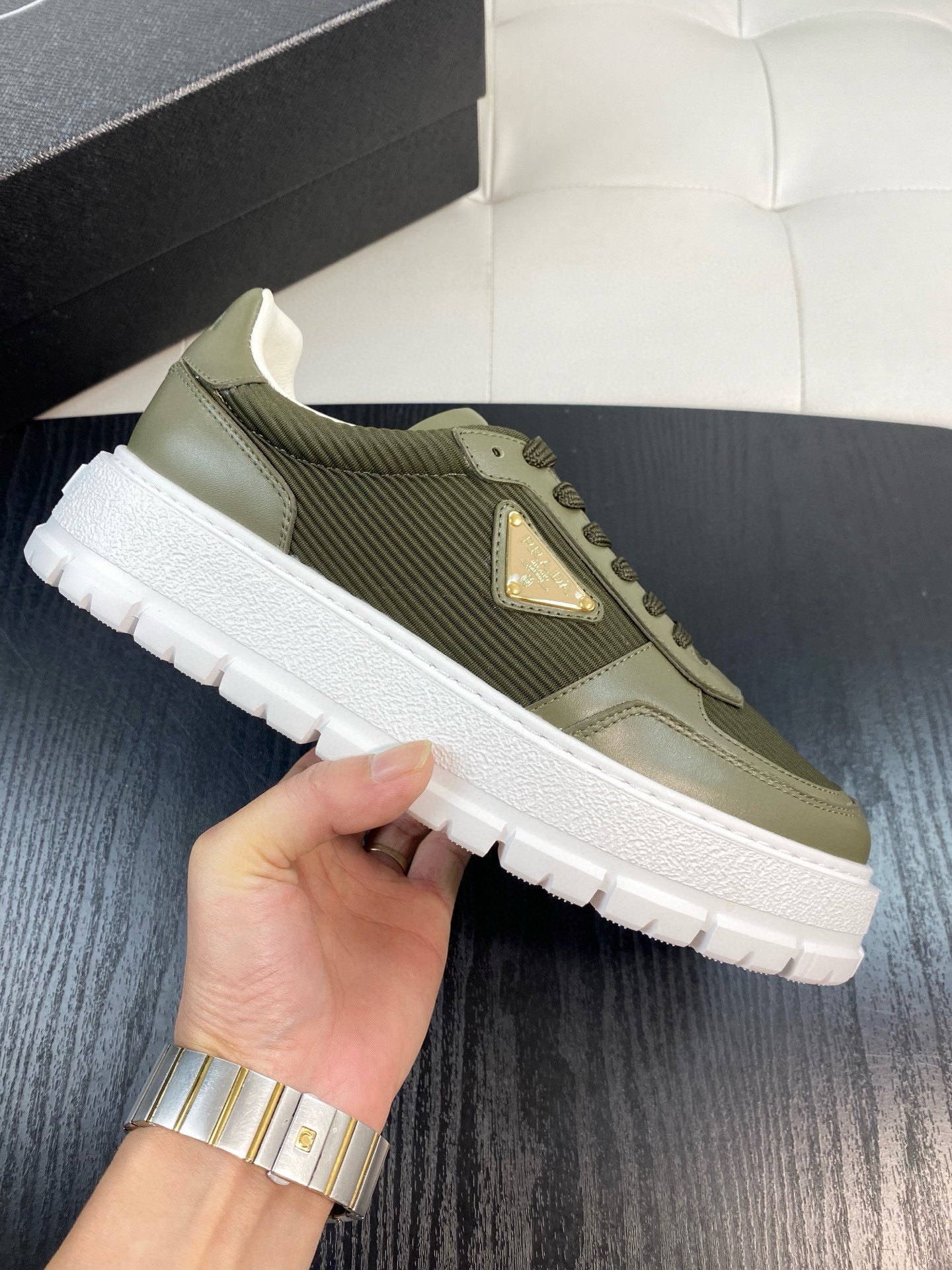 프라다 남자 스니커즈 신발 운동화