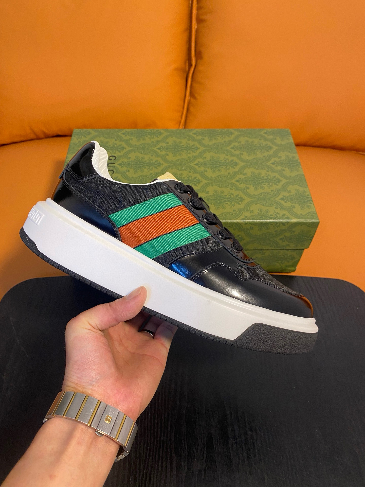 구찌 스크러너 남자 신발 운동화 스니커즈